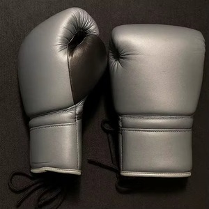 Guantes de Kick Boxing MMA Hechos a Medida, Ligeros, de Cuero Vacuno, con Cordones, Impermeables, Transpirables, para Entrenamiento Profesional - Product Image 6