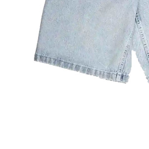 Shorts en jean streetwear urbain classique à cinq poches pour homme, taille haute, fermeture à cordon, séchage rapide, respirant, fabrication OEM - Product Image 2