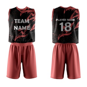 Conjunto de Camiseta de Voleibol Personalizada Negra y Roja, Sin Mangas, de Malla Transpirable, para Adultos, Unisex, Ajuste Atlético, Ropa Deportiva para Equipos - Product Image 5