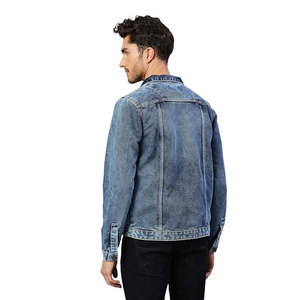 Veste en jean de haute qualité pour hommes, design personnalisé OEM, vente en gros, coupe classique, en vente - Product Image 6