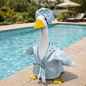 Border Porch Goose <b>Costume</b> Bathrobe Silky Smooth Elastic Spring/Summer Holiday Style Festive - Product Image 1