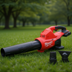 เครื่องเป่าลมใบไม้ไฟฟ้าไร้สาย 18V แบตเตอรี่คู่ ใช้พลังงานจากแบตเตอรี่ - Product Image 3
