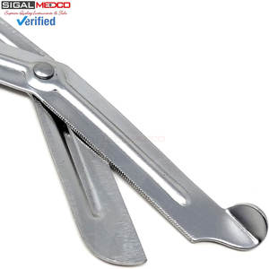 Juego de 12 Tijeras para Paramédicos y Técnicos de Emergencias Médicas, 7.25 Pulgadas, Acero Inoxidable, Tijeras para Vendajes, Tijeras Médicas de Emergencia para Enfermeras y Doctores, en Rojo - Product Image 5