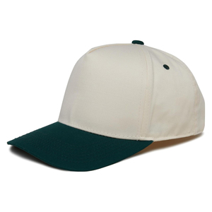 Gorra de Béisbol de 6 Paneles en Contraste Blanco y Rosa, Unisex, Casual, Ajustada, de Color Sólido, de Sarga de Algodón, para Primavera y Verano - Product Image 4