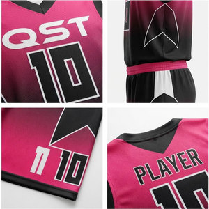 Maillot de basket-ball personnalisé et réversible en polyester respirant à 100 %, ensemble d'uniformes d'entraînement de basket-ball pas cher - Product Image 3