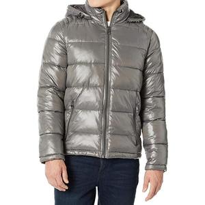 Customized Men's Plus Size Winter Puffer Jacket Reversible High Street Style Eco-Friendly Woolen Fabric - Product Image 1