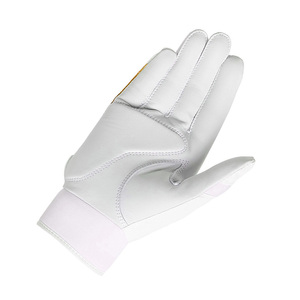 Gants de frappe en cuir blanc de qualité supérieure avec motif étoiles violettes et oranges, respirants, à enfiler, unisexes, pour entraînement adulte - Product Image 4