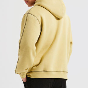 Nouveau design 2026 – Sweat à capuche oversize en coton épais pour homme – Vente en gros – Conception personnalisée – Pull avec poche – Coupe classique - Product Image 3