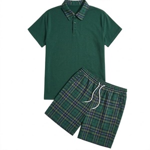 Conjunto Deportivo Casual de Verano para Hombre, de Alta Calidad, 100% Algodón, Ligero, Camiseta de Manga Corta y Pantalones Cortos con Logotipo, para Correr - Product Image 5