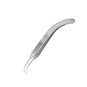 Pinzas de Fijación con Bloqueo de Acero Inoxidable, Instrumento Quirúrgico Oftálmico para Procedimientos de Retina, Córnea y Cataratas - Product Image 4