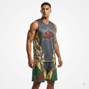 Ensemble complet de tenue de basket-ball pour femmes, 100% polyester respirant, ensemble de tenue de basket-ball à transfert thermique, uniformes d'équipe de basket-ball - Product Image 4