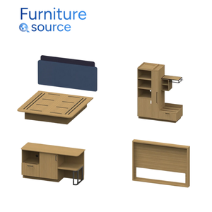 Juego de Muebles de Dormitorio de Hotel Hampton Inn, Moderno, de MDF, Duradero y Ecológico, Mesita de Noche, Cama Queen/King, OEM/ODM, Fábrica en Vietnam, el Mejor - Product Image 4