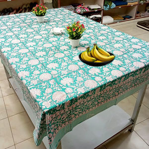 Mantel de Mesa de Algodón Puro con Estampado Moderno, Hecho a Mano, Personalizado, de Alta Calidad, para Decoración de Fiestas y Comedor - Product Image 1