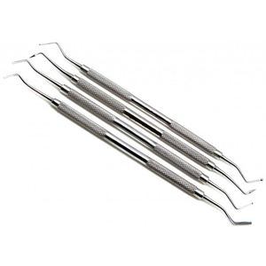 ชุดเครื่องมือขูดกระดูกทางทันตกรรม Lucas Curette คุณภาพเยี่ยมแบบขายส่ง จำนวน 4 ชิ้น ดีไซน์โดดเด่น โดย Blush surgical - Product Image 1