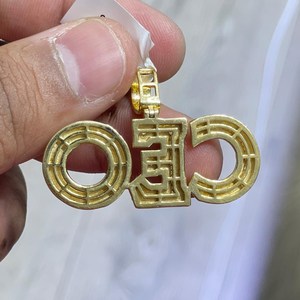Pendentif Lettre Personnalisé Plaqué Or 14K Alliage Diamants Moissanite VVS Bijou Hip Hop Unisexe Cadeau - Product Image 4