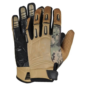 Guantes de Cuero Personalizados de Alta Calidad con Pantalla Táctil, Guantes Tácticos para Motociclismo al Aire Libre, Guantes Completos Transpirables con Protección de Goma OEM - Product Image 6