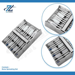 Kit d'élargissement osseux pour implants dentaires, outils chirurgicaux manuels réutilisables en acier inoxydable pour hôpitaux dentaires - Product Image 3