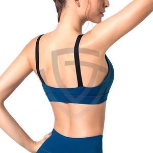 Nuevo sujetador deportivo de moda para mujer, ropa de yoga para fitness, color sólido, sin mangas, sujetador deportivo de yoga para mujer - Product Image 6