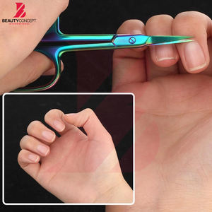 Ciseaux à cuticules personnalisables multicolores avec lame tranchante, produit le plus vendu, instrument de beauté professionnel - Product Image 5