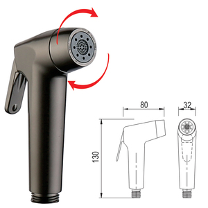 Cabezal de Bidé OEM/ODM KSVX-29, Rociador de Bidé de Plástico ABS Cromado, Personalizable, Portátil, Accesorios de Baño para Montar en la Pared - Product Image 1