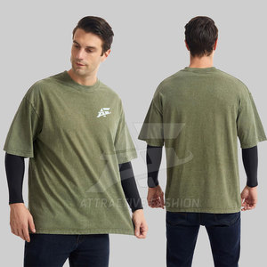 T-shirt en tissu doux au toucher, effet délavé, avec construction respirante, t-shirt premium effet délavé pour un confort quotidien - Product Image 2