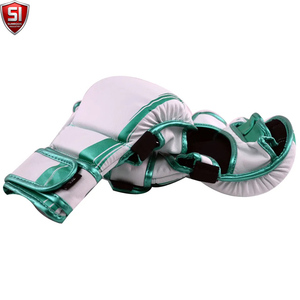 Gants de sparring MMA de haute qualité, sur mesure, en cuir PU, antidérapants, avec sangle de poignet réglable, fermeture auto-agrippante, pour adultes - Product Image 6