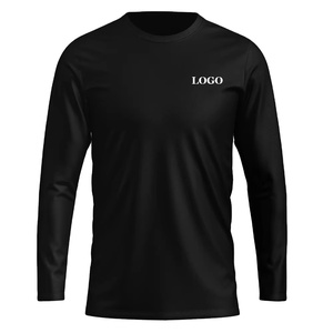 เสื้อยืดสตรีทแวร์ระบายอากาศได้ดีสำหรับผู้ชายเสื้อยืดแขนยาวทรงปกติแห้งเร็วแบบสั่งตัด - Product Image 1