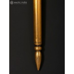 Escultura grande 60 \ "Lord Shiva's Trident/Trishul en latón - Product Image 3