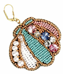 Pendientes colgantes de cuentas de semillas adornadas, bordado hecho a mano, perla, lentejuelas, diamantes de imitación, joyería, accesorios llamativos coloridos, únicos - Product Image 1