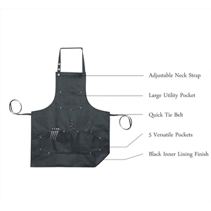 Tablier de Barbier Personnalisable en Polyester/Nylon de Haute Qualité, Longueur Intégrale, Deux Poches, Motif Diamant, pour Coiffure - Product Image 2