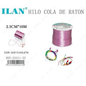 ILAN Filo per Braccialetti e Gioielli 2.5mm x 10m Viola - Product Image 3