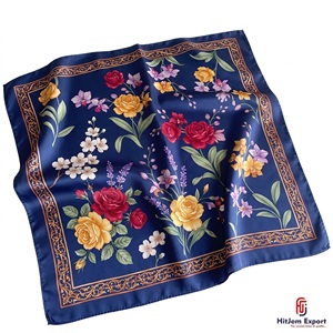 Lightweight Soft Womens Square <b>Scarf</b> Premium Fabric OEM ODM Manufacturer Mauritius Custom Fabric Products Stylish Fashion Access - Product Image 5
