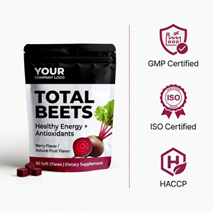 Private Label Beetroot Soft Chews Dietary Supplement OEM Bulk Manufacturer - Product Image 3
