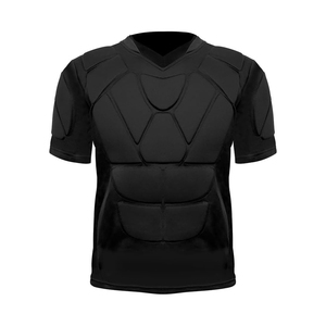 American Football <b>Padded</b> Compression Shirt Youth Adult Shock Absorbing Protective Sports Base Layer Top compression Shirts - Product Image 1