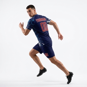 Ready to Ship Mesh Football Uniforms Shirts Soccer Jerseys Sets for Team Scrimmage Quick Dry <b>Athletic</b> Shorts Personalized Logo - Product Image 2