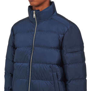 Men's High Quality Solid Streetwear Zipper Puffer Jacket Warm Factory Wholesale Winter Wear Custom <b>Bubble</b> <b>Coat</b> Windproof - Product Image 2