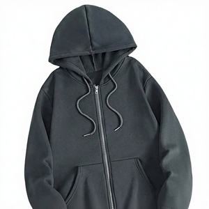 Mens Navy Color Block <b>Zip</b> Up Hoodie Full <b>Zip</b> <b>Hooded</b> Sweatshirt Casual Fleece Jacket Contrast Panel Streetwear Hoodie - Product Image 6