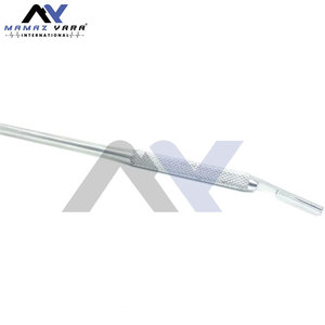 Instrument chirurgical de précision manuel en acier inoxydable de qualité professionnelle 4 #   Poignée de type angulaire pour usage médical - Product Image 2