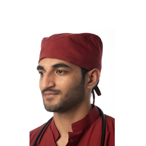 Men Surgical Scrub Cap Breathable Cotton Adjustable <b>Tie</b> <b>Back</b> Doctor Nurse Operating Room Medical Hat Custom Hospital Scrub Cap - Product Image 2