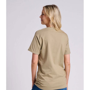 <b>Khaki</b> Short Sleeve O-Neck Unisex <b>T</b>-<b>Shirt</b> Regular Fit 100% Cotton Jersey Fabric Casual Style Blank <b>Men's</b> Tee - Product Image 5