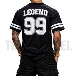 Vente en gros usine – Maillot boxy en maille pour homme, léger, respirant, coupe ample, style streetwear, logo personnalisé, service OEM - Product Image 4