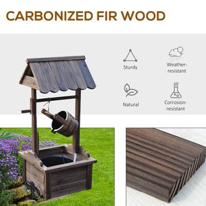 Fontaine à souhaits rustique pour jardin extérieur 220V, accent décoratif - Product Image 4