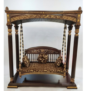 Maharaja Design Heavy Carved Sagwan Wood <b>Swing</b> Export Quality Hotel Furniture Designer <b>Swing</b> Chair Wooden <b>Swing</b> Australia - Product Image 1