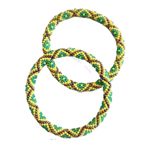Bracelet brodé de perles colorées pour femmes, logo personnalisé, bracelet brodé de perles. - Product Image 5