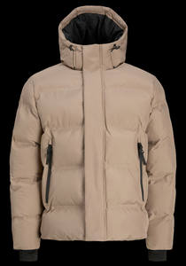 Blouson matelassé à capuche pour garçons, décontracté, écologique, doublure Sherpa épaisse, poches zippées, chaud et isolé pour l'hiver, 100% coton - Product Image 6