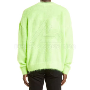 Pull en mohair de haute qualité, couleur personnalisée, logo sur le devant, 100% laine, tissu respirant, couleur et logo personnalisés - Product Image 4