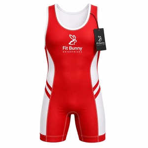 Traje de Lucha Libre de Alto Rendimiento, Ropa Deportiva Transpirable, Tejido de Compresión, Costuras Duraderas, Ideal para Entrenamientos y Combates - Product Image 1