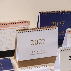 ปฏิทินตั้งโต๊ะมินิมอลปี 2027 แบบเรียบง่าย พลิกได้ ใช้วางแผนรายเดือน สำหรับบ้าน สำนักงาน ของขวัญองค์กร - Product Image 2