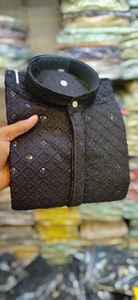 นำเสนอชุดคุรตะปิจามาสำหรับผู้ชาย ดีไซน์ใหม่ ลุคหรูหรา เหมาะสำหรับงานแต่งงานและงานเฉลิมฉลอง ผลิตจากผ้าเรยอนคุณภาพพรีเมียม - Product Image 6