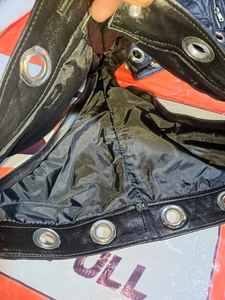 Pantalones Cortos de Cuero Auténtico Personalizados, Estilo Europeo Americano, Cintura Alta, con Pelo en la Parte Inferior, Elásticos y Ajustados para Otoño e Invierno - Product Image 6